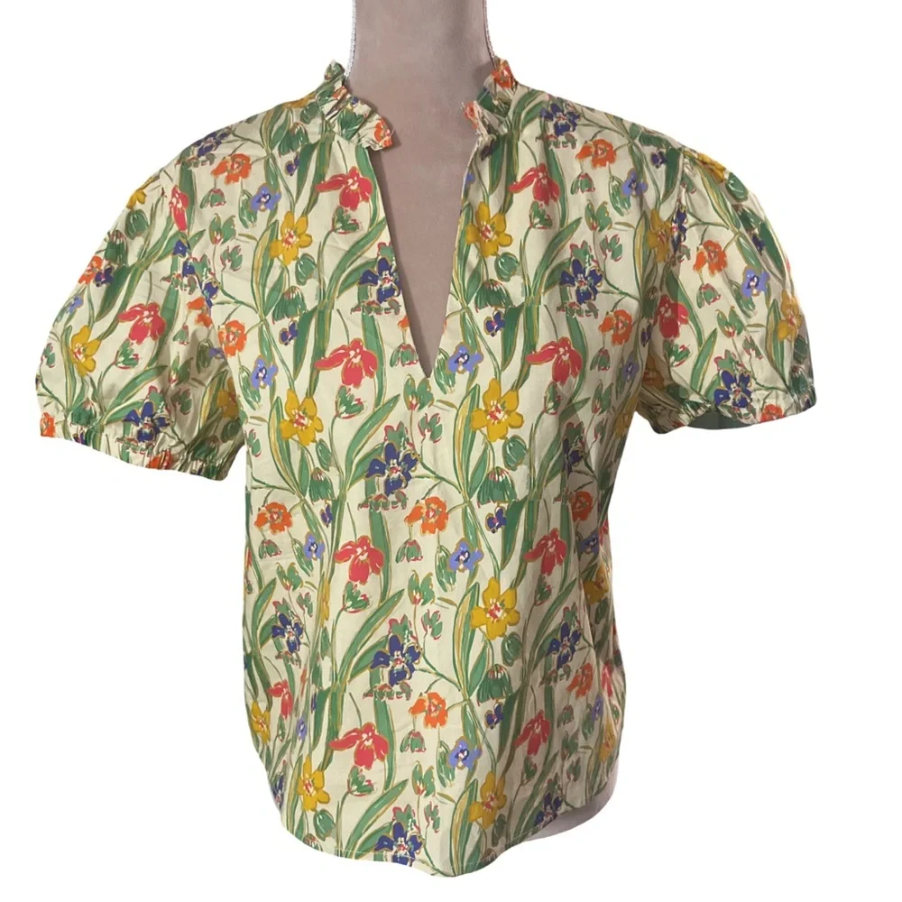 Taylor Tillman New York NWT Ruby Top in Floral Symphony Size M - Picture 2 of 7
